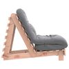 vidaXL Canapé-lit futon avec matelas 60x206x11 cm bois massif douglas