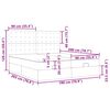 vidaXL Cadre de lit ottoman et matelas cappuccino 180x200cm similicuir