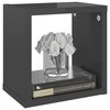 vidaXL &Eacute;tag&egrave;res cube murales 6 pcs gris brillant 22x15x22 cm