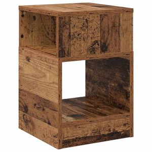 vidaXL Table d'appoint Bois ancien 30,5 x 30 x 45 cm Bois d'ing&eacute;nierie