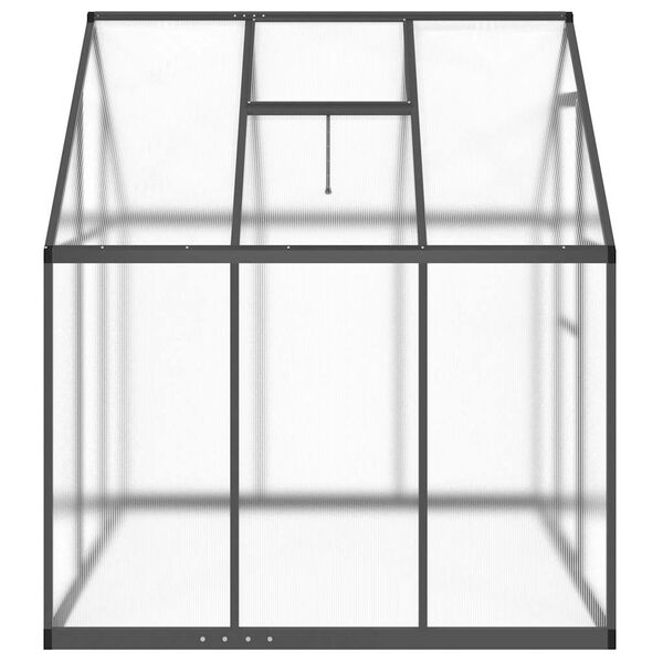 vidaXL Serre avec cadre de base anthracite 169x169x195 cm aluminium