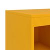 vidaXL Buffet jaune moutarde 100,5x39x107 cm acier