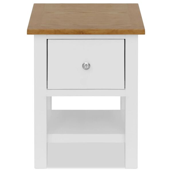vidaXL Table de chevet 36x30x47 cm Bois de chêne massif