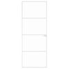 vidaXL Porte d'int&eacute;rieur Blanc 76x201,5 cm Tremp&eacute; verre aluminium fin