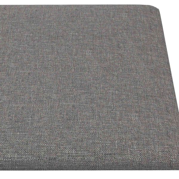 vidaXL T&ecirc;te de lit murale 12 pcs Gris clair 30 x 15 cm tissu