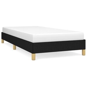 vidaXL Cadre de lit sans matelas noir 100x200 cm tissu