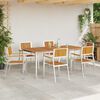 vidaXL Chaisedejardin 6 pcs Marron 56x54,5x87cm AcaciaMassif