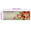 vidaXL Tapis de cuisine lavable impression de tomates 60x180cm velours