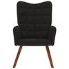 vidaXL Chaise de relaxation Noir Velours