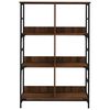 vidaXL Biblioth&egrave;que ch&ecirc;ne marron 78,5x33x117,5 cm bois d'ing&eacute;nierie