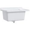 vidaXL &Eacute;vier utilitaire pour montage murale blanc 60x40x28 cm r&eacute;sine