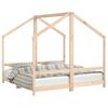 vidaXL Cadre de lit pour enfant 2x(80x160) cm bois de pin massif