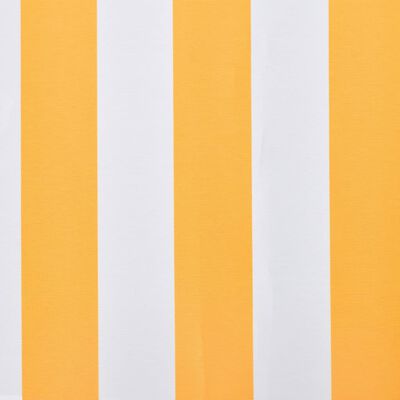 vidaXL Toile d'auvent Orange et blanc 450x300 cm