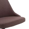vidaXL Chaises pivotantes &agrave; manger lot de 6 marron tissu