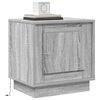 vidaXL Cabinet de chevet Gris 44 x 34,5 x 45 cm Bois d'ing&eacute;nierie