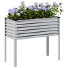 vidaXL Jardini&egrave;re de jardin 100 x 45 x 90 cm Acier galvanis&eacute;