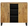vidaXL Buffet avec 2 portes 90x33x75 cm bois massif de manguier