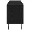 vidaXL Meuble TV Ch&ecirc;ne noir 150 x 30 x 44,5 cm Bois d'ing&eacute;nierie