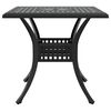 vidaXL Ensemble de tables de jardin 5 pcs Noir Aluminium coul&eacute;