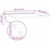vidaXL Auvent Blanc 3,5 x 2,5 m Métal