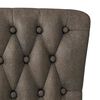 vidaXL Fauteuil à pantoufle Gris foncé 56,5 x 70 x 110 cm Simili daim