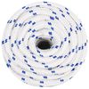 vidaXL Corde de bateau Blanc 20 mm 100 m Polypropyl&egrave;ne