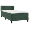 vidaXL Sommier &agrave; lattes de lit avec matelas Vert fonc&eacute; 100x200 cm