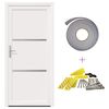 vidaXL Porte Frontale Blanc 98 x 208 cm PVC