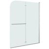 vidaXL Cabine de douche pliable 2 panneaux ESG 95x140 cm
