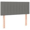 vidaXL T&ecirc;te de lit Gris fonc&eacute; 100x5x78/88 cm Tissu