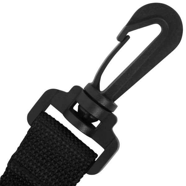 vidaXL Jeu de bande de protection anti-vent parasol Noir Polypropyl&egrave;ne