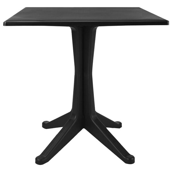 vidaXL Table de jardin Anthracite 70x70x71,7 cm Plastique