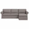 vidaXL Canap&eacute; Taupe Dimensions globales: 245 x 138 x 80 cm (l x P x H)