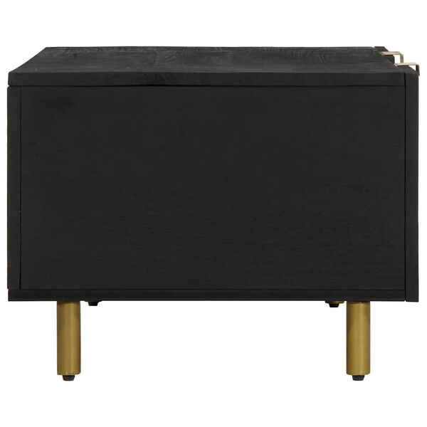 vidaXL Table basse noir 100x54x40 cm bois d'ing&eacute;nierie
