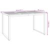 vidaXL Table de jardin et pieds en forme de U 140x80x75 cm bois acacia