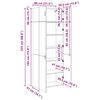 vidaXL Armoire de rangement 3 pcs Bois ancien