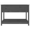 vidaXL Jardinière et étagère Gris 111,5x111,5x81 cm Bois massif de pin