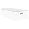 VidaXL Cadre de lit ottoman avec matelas blanc 80x200 cm similicuir