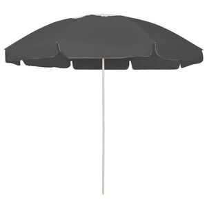 vidaXL Parasol de plage anthracite 240 cm