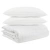 vidaXL Ensemble de Duvet avec oreiller 3 pcs Blanc Plume de canard