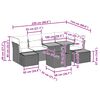 vidaXL Ensemble de canap&eacute; de jardin 10 pcs Noir Poly rotin