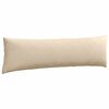 vidaXL Coussins de canapé 2 pcs Crème 145 x 40 cm tissu