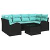 vidaXL Ensemble de canap&eacute; de jardin 7 pc 6-Nombre de places