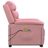 vidaXL Fauteuil de massage Rose Velours