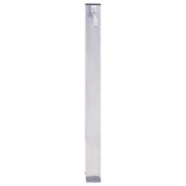 vidaXL Colonne à eau de jardin 80 cm acier inoxydable carré