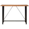 vidaXL Table de bar 150x70x107 cm bois massif d'acacia et fer