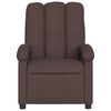 vidaXL Fauteuil inclinable Marron fonc&eacute; Tissu