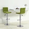 vidaXL Tabourets de bar lot de 2 vert clair velours