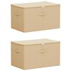 vidaXL Bo&icirc;te de rangement 2 pc Tissu intiss&eacute; 60 x 43 x 35 cm 90,3 L