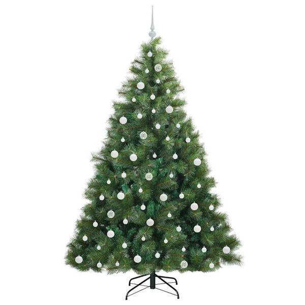 vidaXL Sapin de No&euml;l artificiel avec 300 LED Vert 210 cm PE et PVC